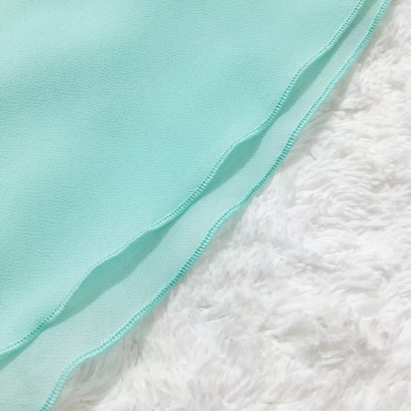 A. Byer | Mint Sheer Flowy Layered Blouse - Picture 6 of 10